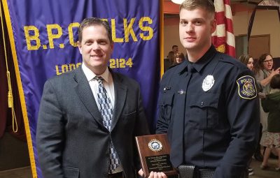 Officer Baker, pictured with his Father Jeff Baker - Chief of Police, Auburn Hills MI