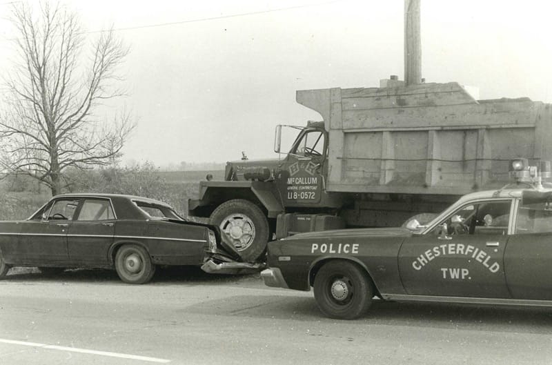 Historic Chesterfield Township Police Department photograph