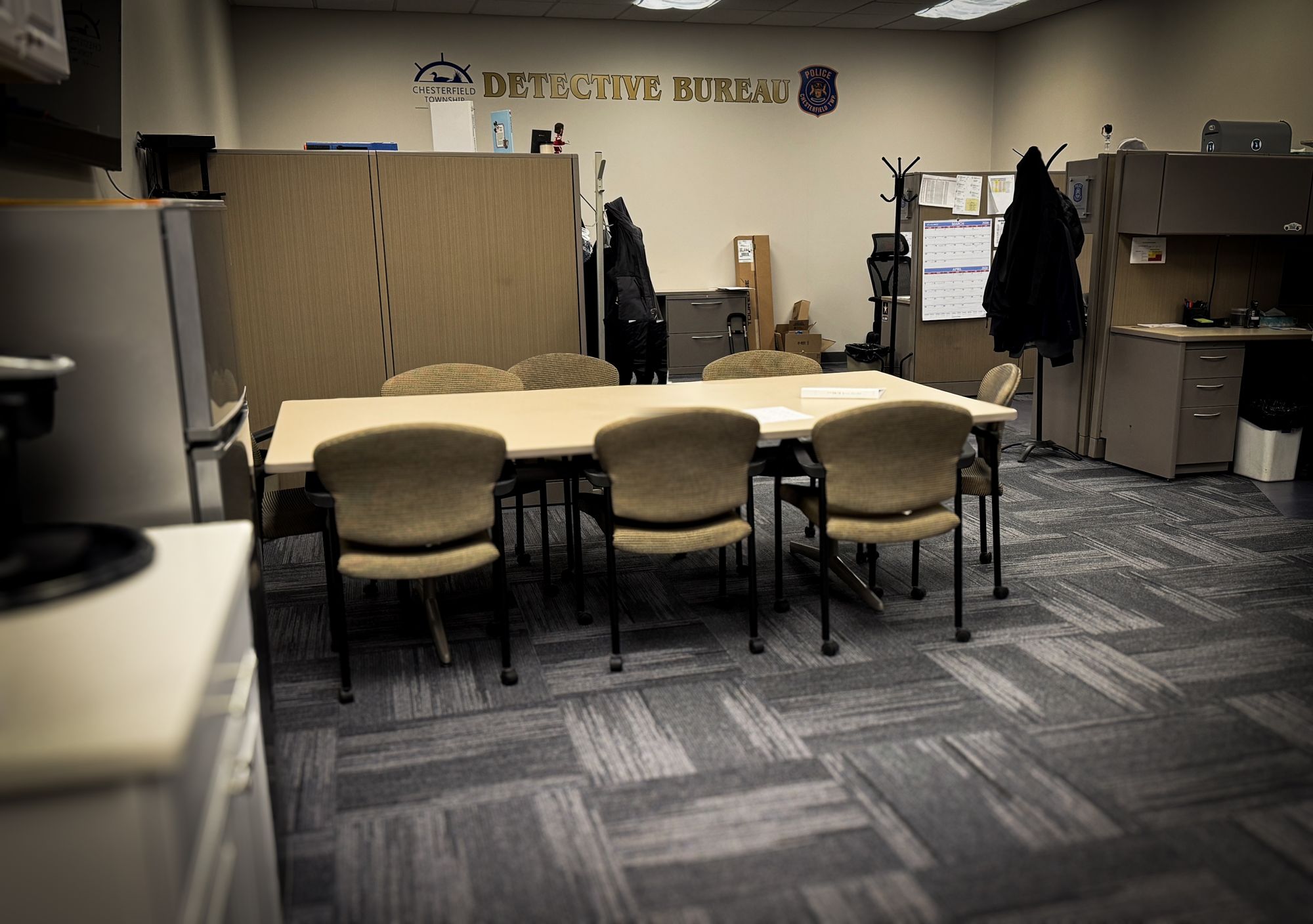 Inside the Chesterfield Township Police Department Detective Bureau