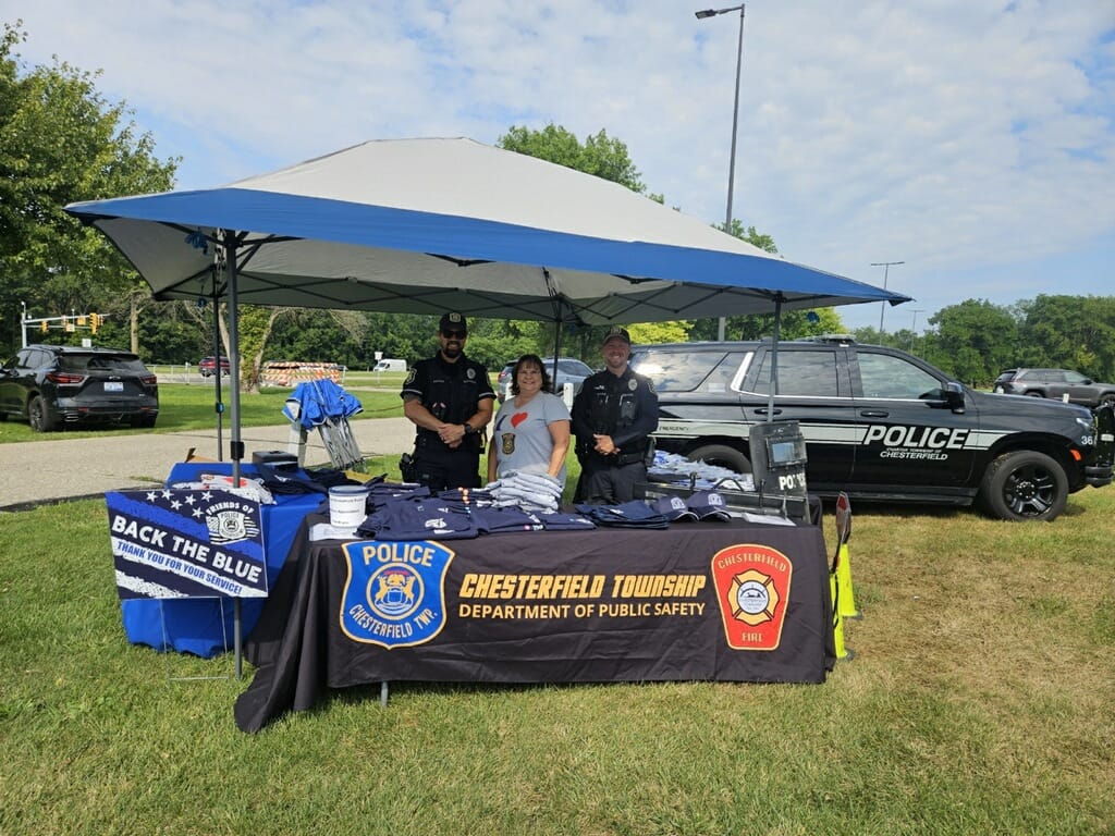 Department outreach tent at a community event