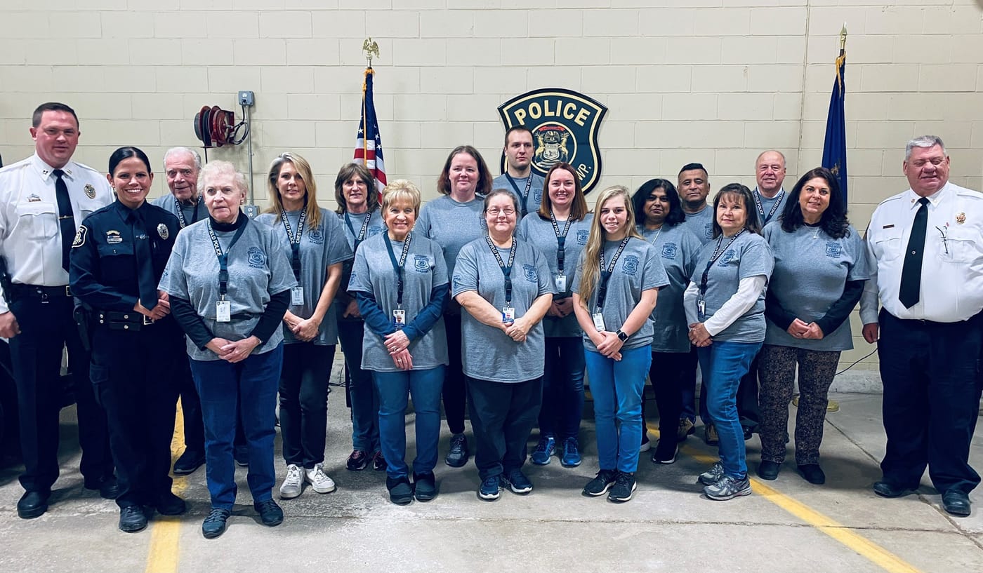 The 2021 Citizens Public Safety Academy class with department command staff