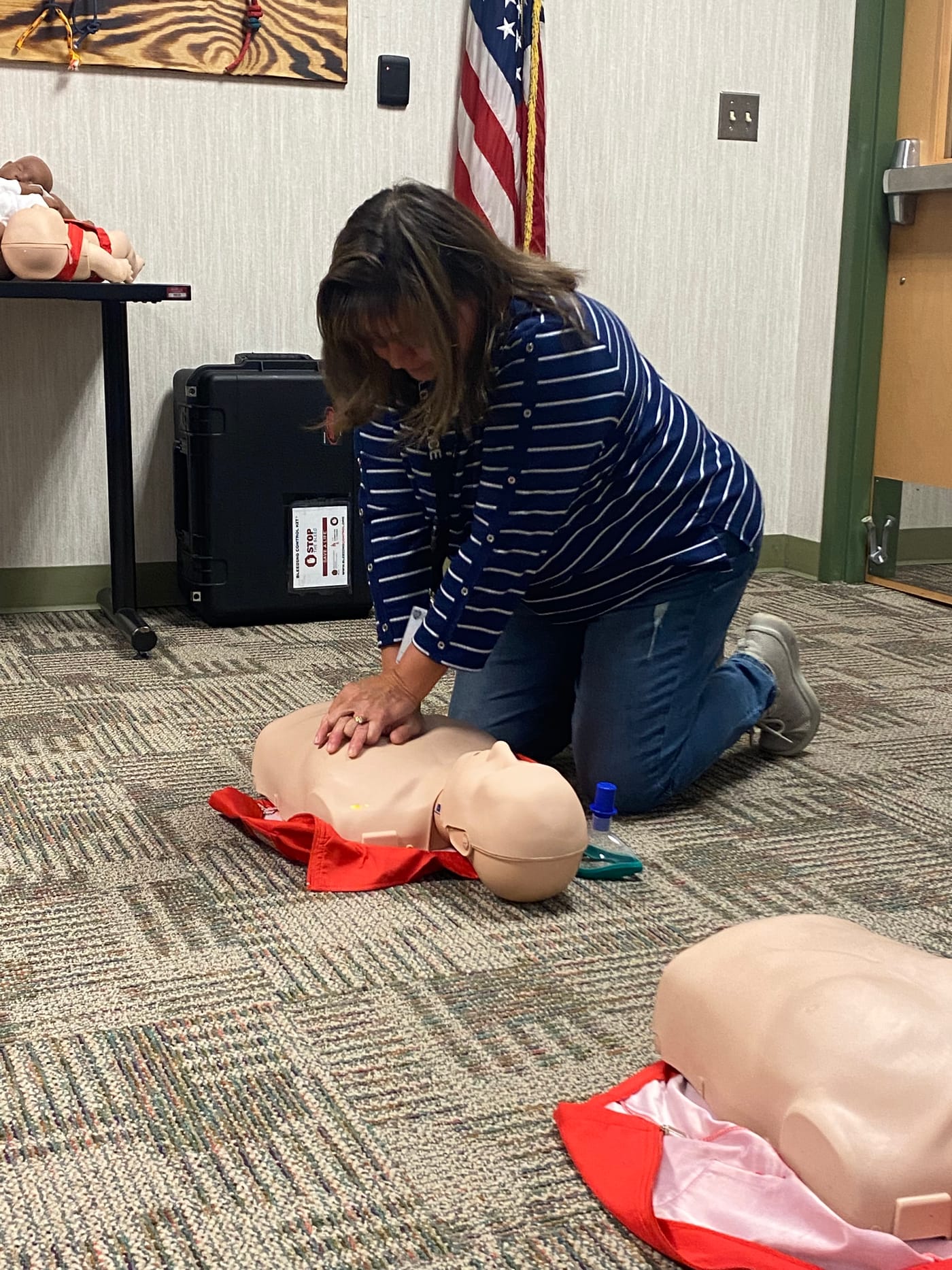 Citizens Public Safety Academy students practicing CPR
