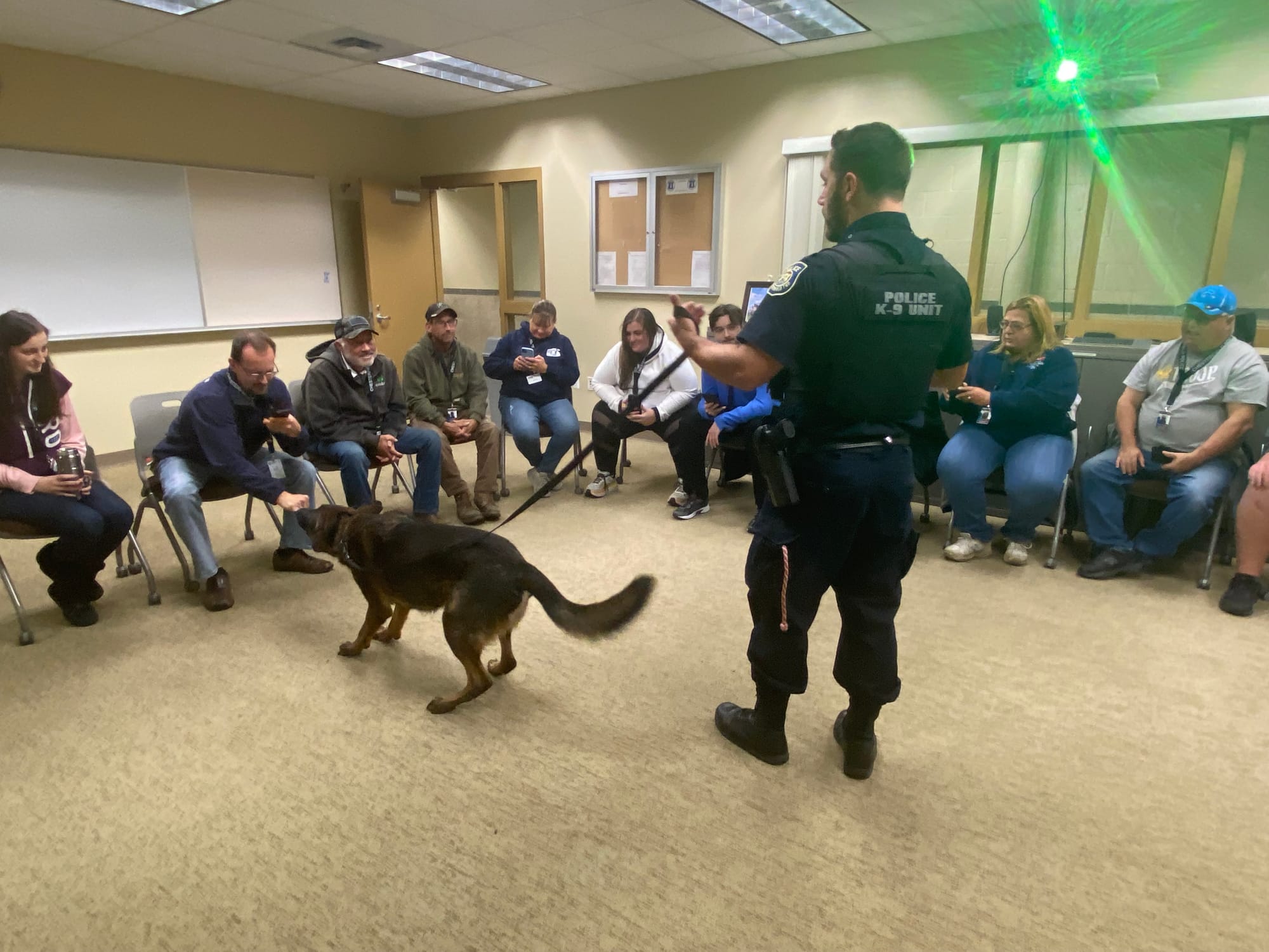 K-9 demonstration for the Citizens' Public Safety Academy