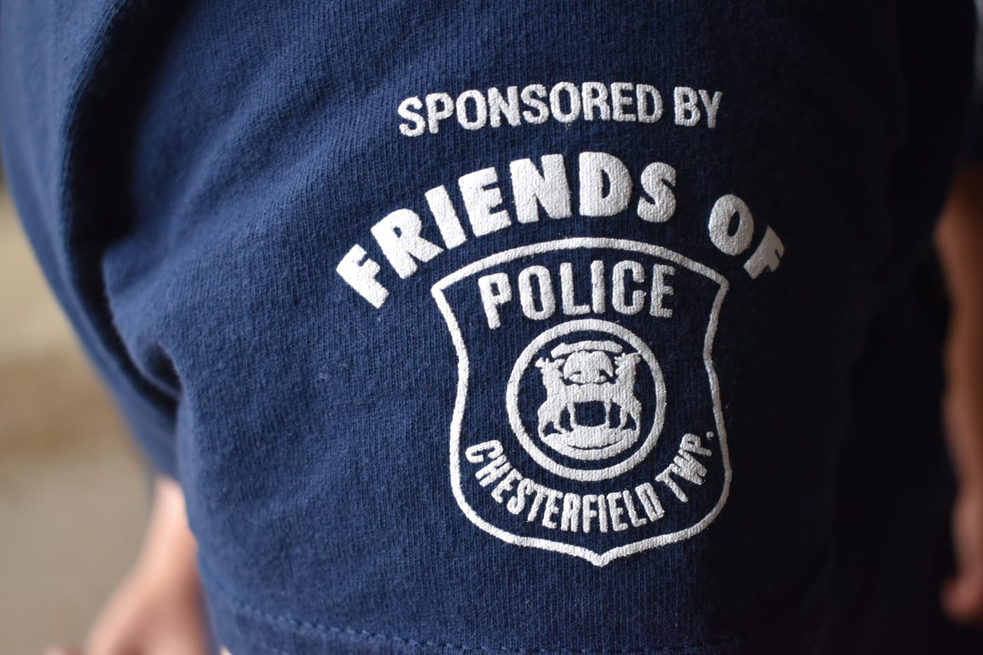 Junior Public Safety Academy shirt sponsored by the Friends of Chesterfield Police