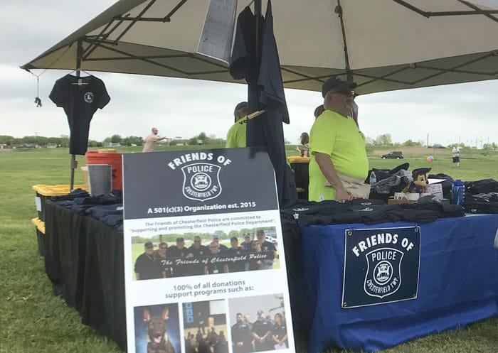 Friends of Chesterfield Police tent at a community event