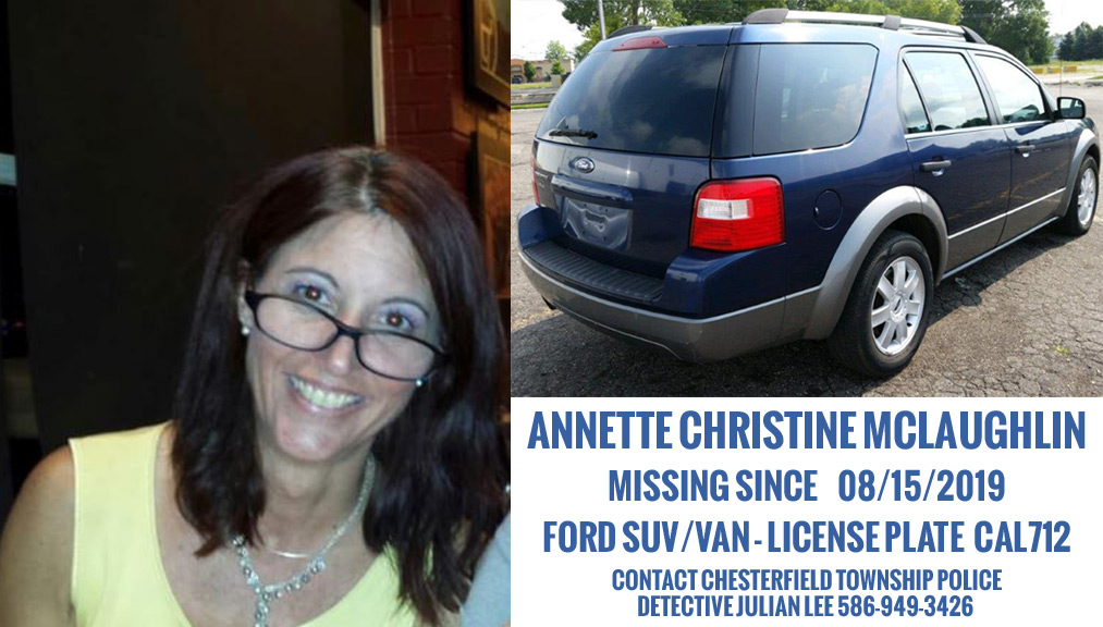 MISSING: Annette Christine McLaughlin