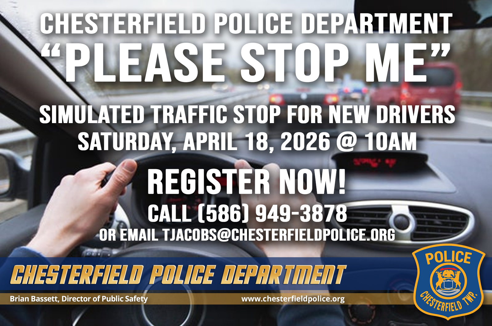 “PLEASE STOP ME” – SAT. Apr. 18th @ 10AM